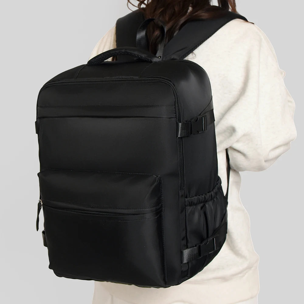 Backpack for Men and Women, Simple Business Trip Luggage Bag, Boarding Travel Bag, Large Capacity Backpack