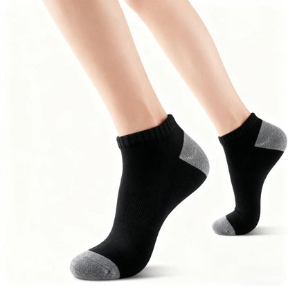 Men's Ankle Running Socks – 5 Pairs, Breathable Low-Cut Sport Socks