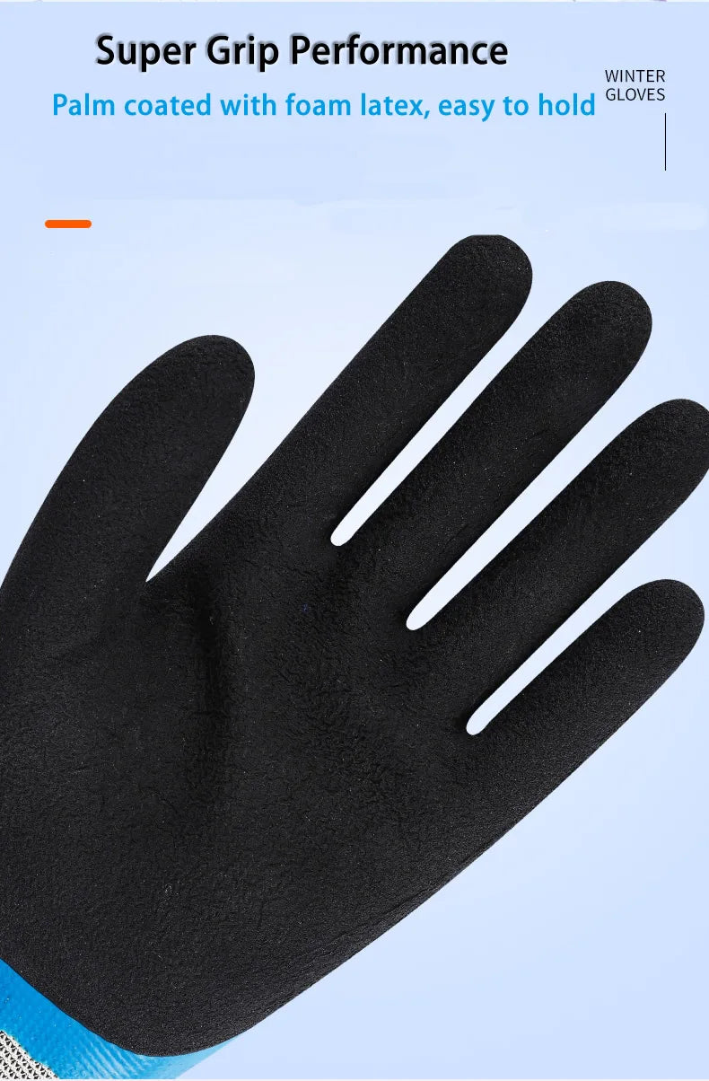 Insulated Work Gloves – Latex Grip Thermal Gloves