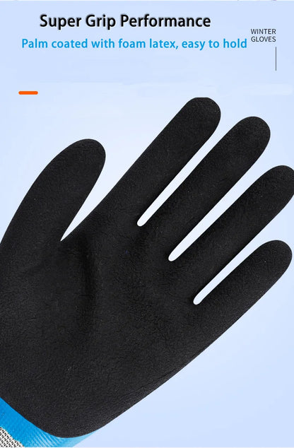 Guanti da lavoro isolanti – Guanti termici con rivestimento in lattice antiscivolo