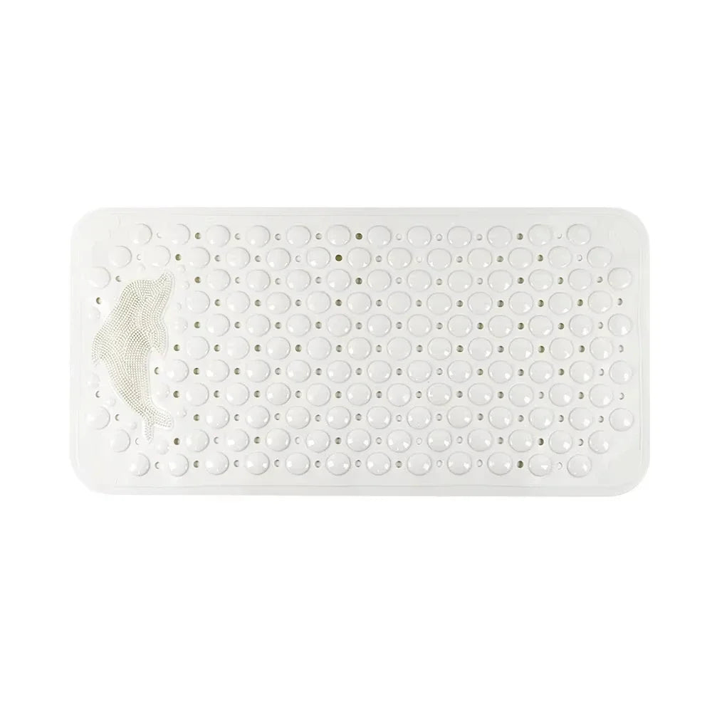 Dolphin Non-Slip Bath Mat with Suction Cups, 35 x 70 cm