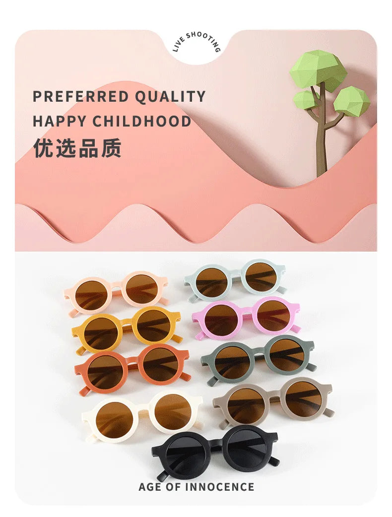 Kids' Round Sunglasses – Toddler & Child Sun Shades, Ages 1–7
