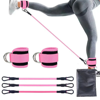 Resistance Band Set Workout Exercise Equipments Ankle Straps Fitness Yoga Elastic Fitness Bands For Home Gym Man And Woman Sport