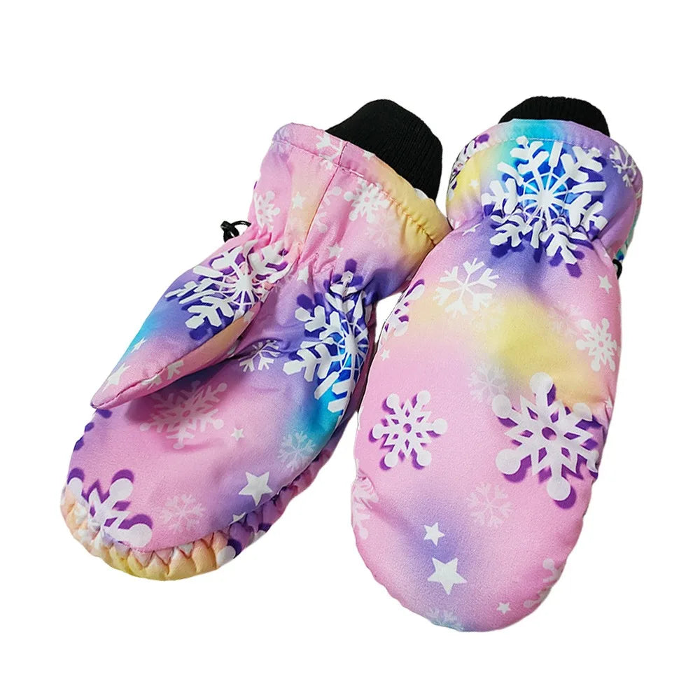 Little Kids' Snow Gloves – Windproof Non-Slip Ski Gloves (Ages 2–5)