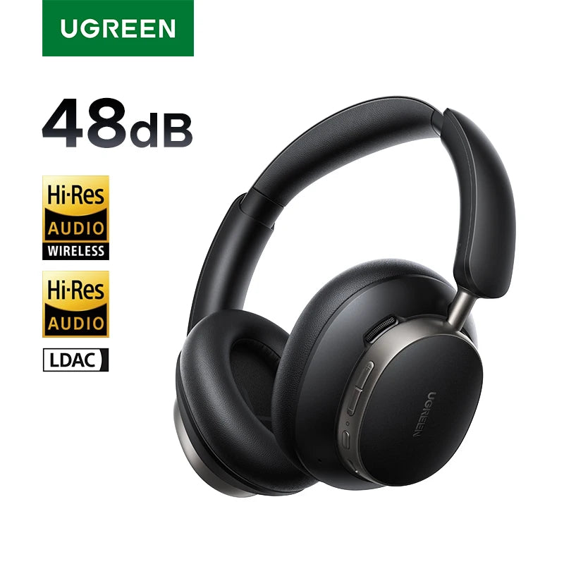 UGREEN Studio Pro ANC Headphones – 48dB Noise Cancelling, Hi-Res LDAC, 120H Battery