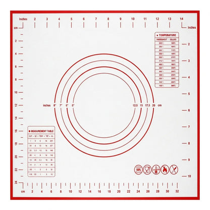 Silicone Baking & Pastry Mat – Non-Stick Dough Rolling Mat