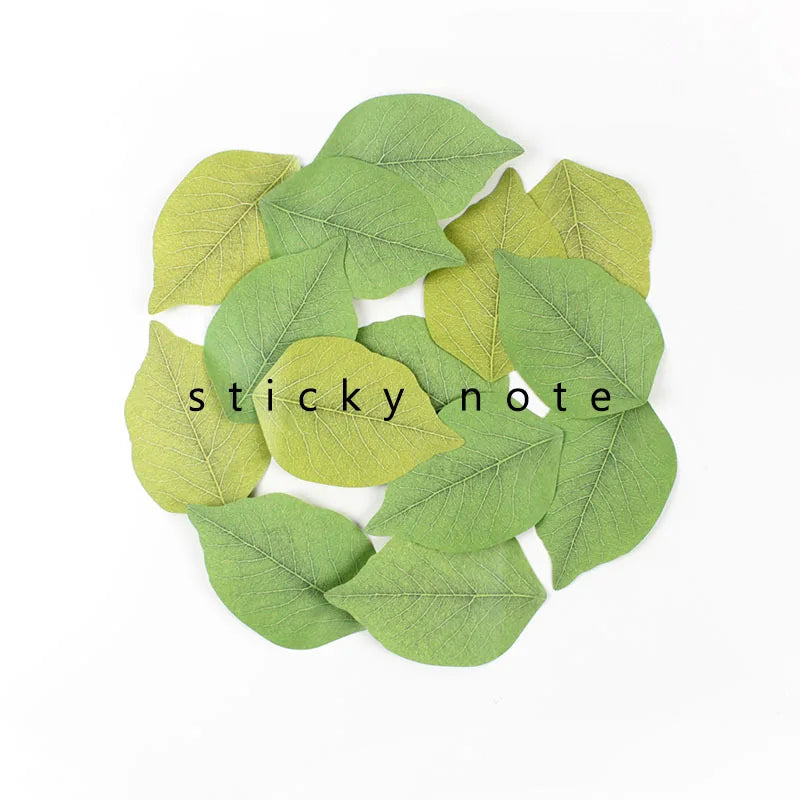 50 Sheets Leaf shape Sticky Note Pads cute Self-Adhesive Memo Notepad kawaii School Office Supplies Stationery