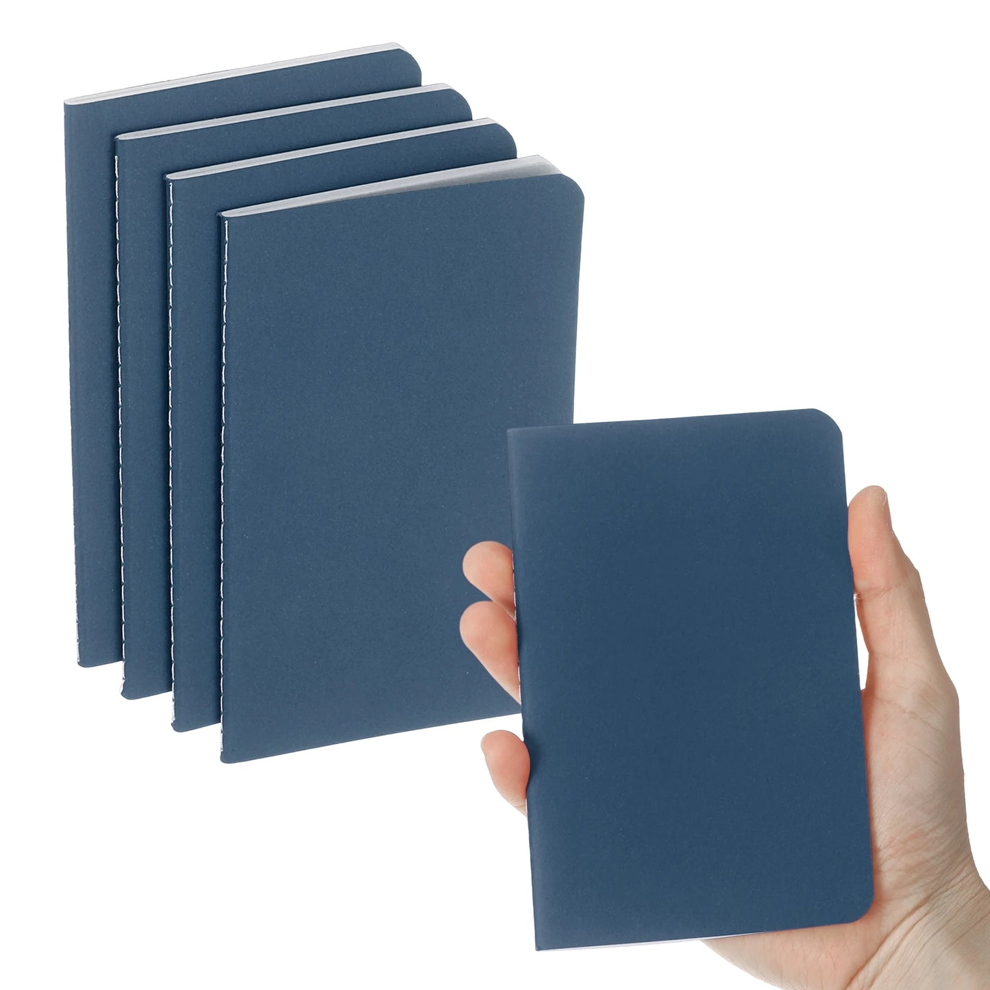 4/6Pcs A6 Mini Pocket Notebook Kraft Paper Lined Journal Memo Pad 30 Sheets/60 Pages Portable Notebook Notepad Office Supplies