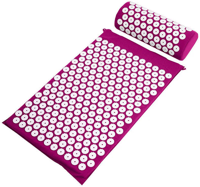Acupressure Mat & Pillow Set – Back, Neck & Foot Massage Mat