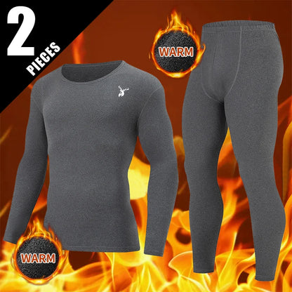 Men's Thermal Base Layer Top – Warm Long-Sleeve Undershirt