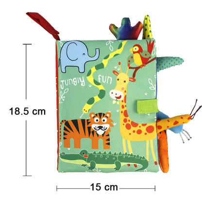 Baby Soft Cloth Book – Crinkle Sensory Book for 0–12 Months