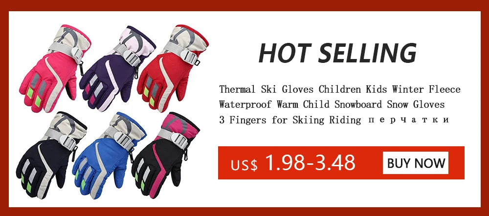 Kids' Rabbit Ski Mittens – Thick Warm Snow Mittens (Ages 2–6)
