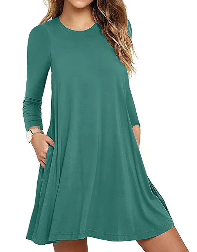 Women's Embroidered A-Line Mini Dress
