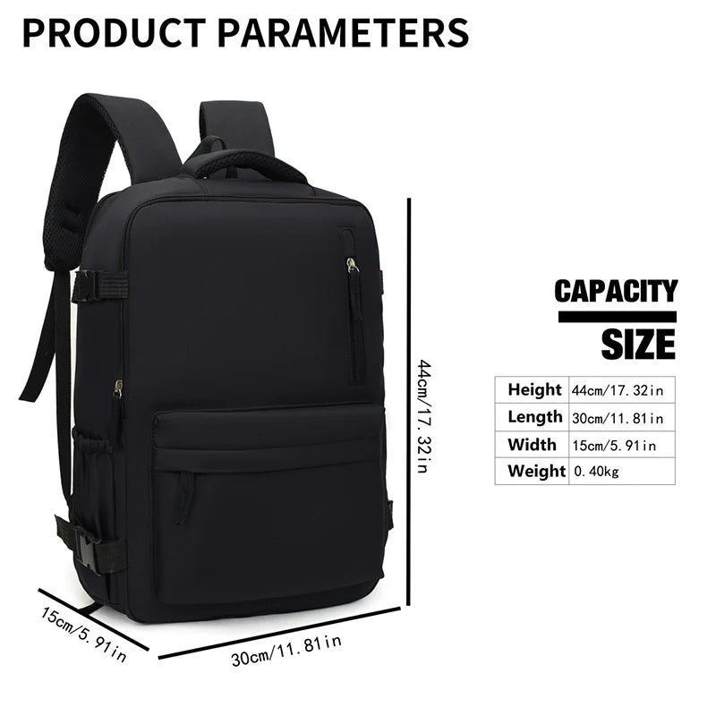 Custom Photo & Name Laptop Backpack - Personalised Large Capacity Travel Bag