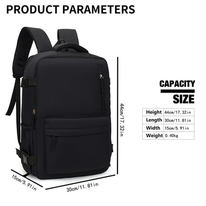 Zaino per laptop con foto e nome personalizzati - Borsa da viaggio capiente personalizzata