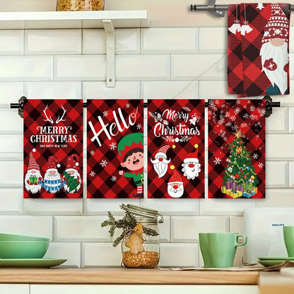Christmas Kitchen Towels – Set of 5, Soft & Absorbent