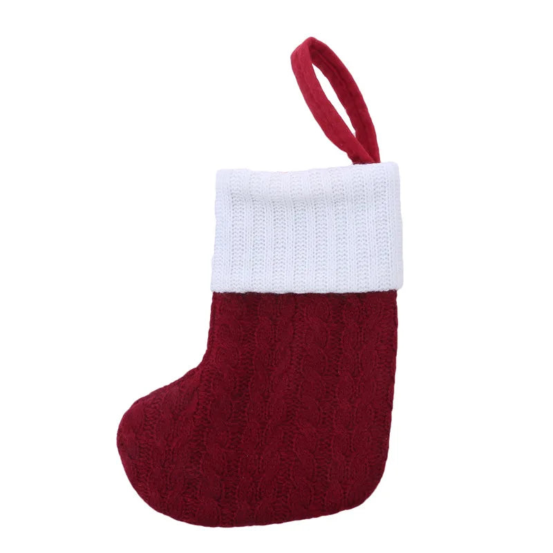 Knitted Initial Christmas Stocking – Letter A–Z Personalized