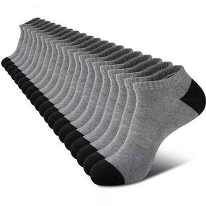 Men's Ankle Running Socks – 5 Pairs, Breathable Low-Cut Sport Socks