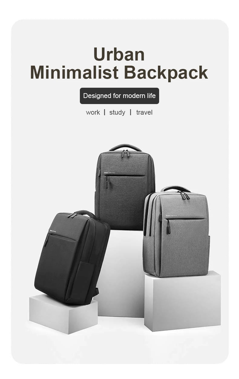 17.3" Laptop Travel Backpack - Large Capacity Waterproof Multi-Pocket Men's Bag