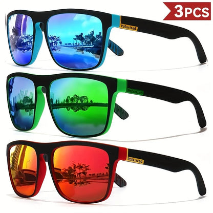 Vintage Polarized Square Sunglasses | UV400 Driving & Fishing Shades