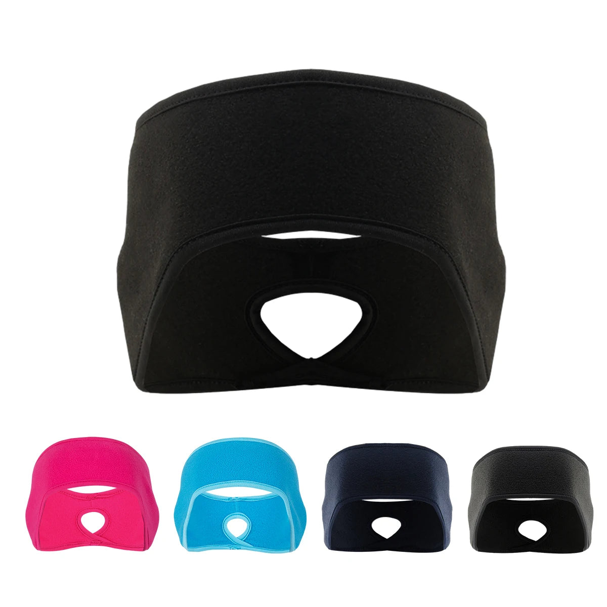 Ponytail Ear Warmer Headband – Windproof Winter Running Headband