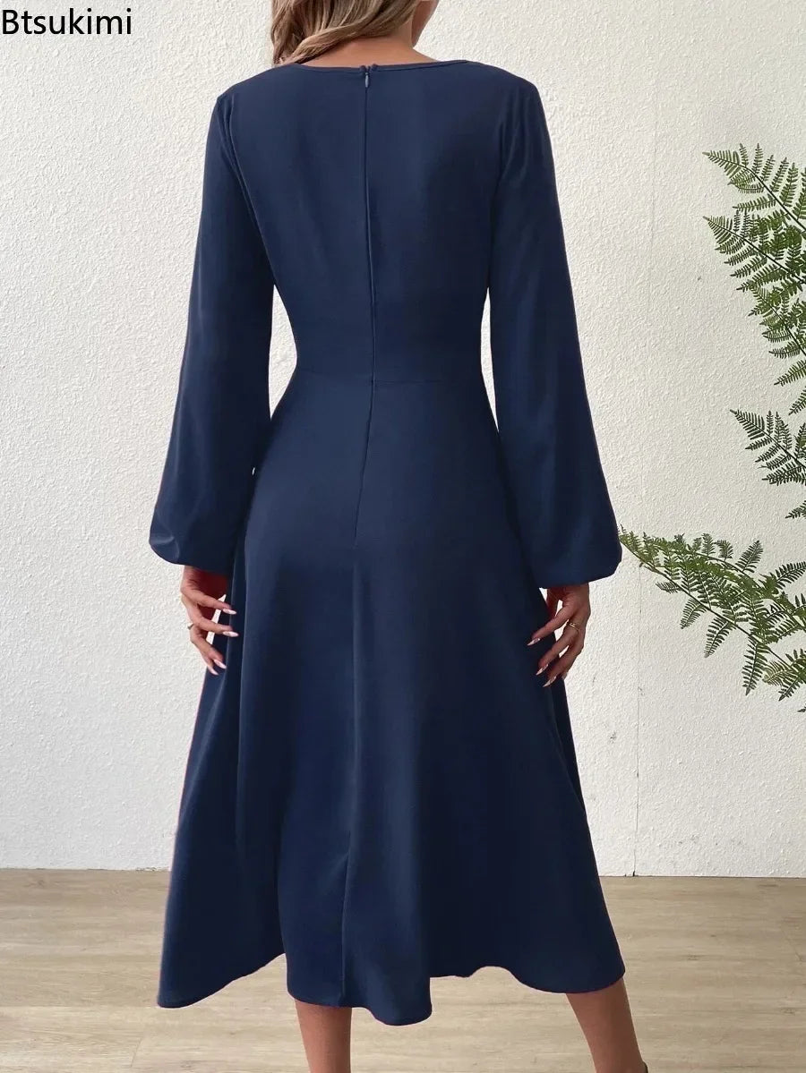 Women's V-Neck Long Dress
