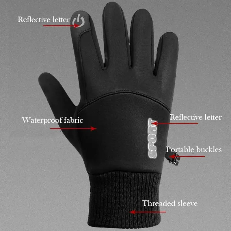 Touchscreen Winter Gloves – Water-Resistant Thermal Gloves for Men & Women