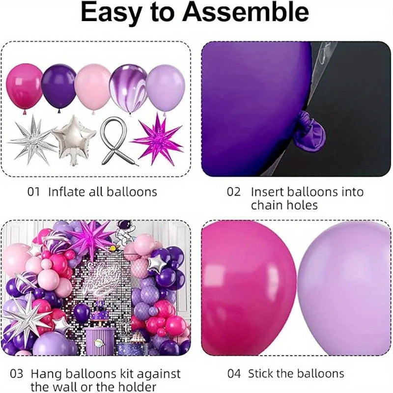 Balloon Garland Arch Kit – 113-Piece Party Balloon Set