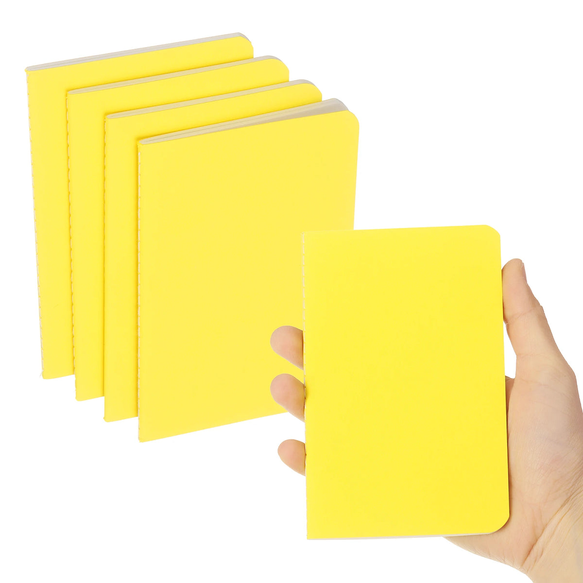 4/6Pcs A6 Mini Pocket Notebook Kraft Paper Lined Journal Memo Pad 30 Sheets/60 Pages Portable Notebook Notepad Office Supplies