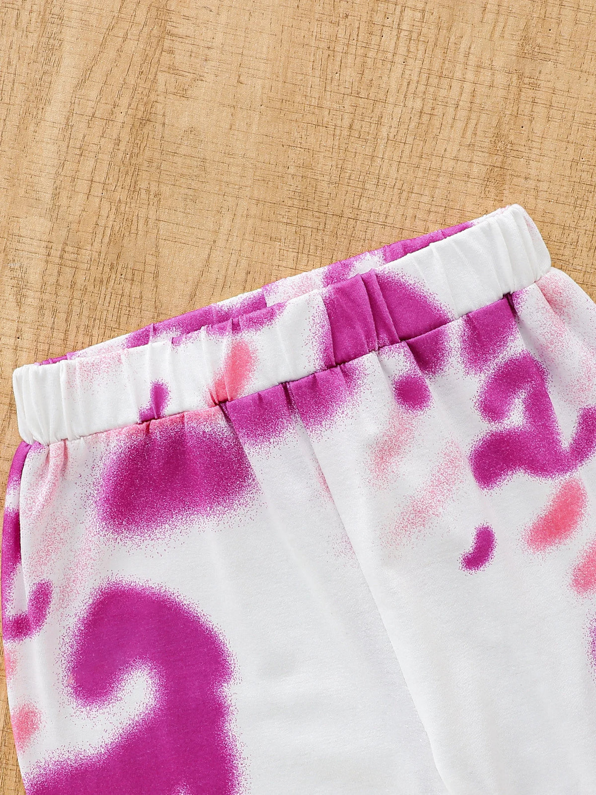 Girls' Tie-Dye Two-Piece Set - "Mama Is My Bestie" Long Sleeve Top & Pants, 2-7Y