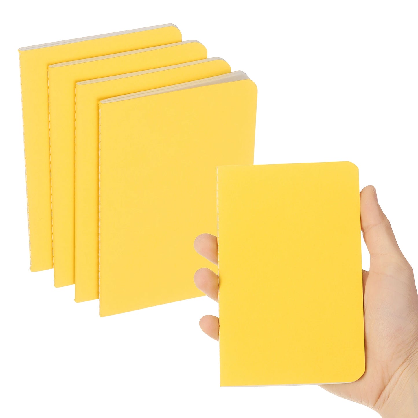 4/6Pcs A6 Mini Pocket Notebook Kraft Paper Lined Journal Memo Pad 30 Sheets/60 Pages Portable Notebook Notepad Office Supplies
