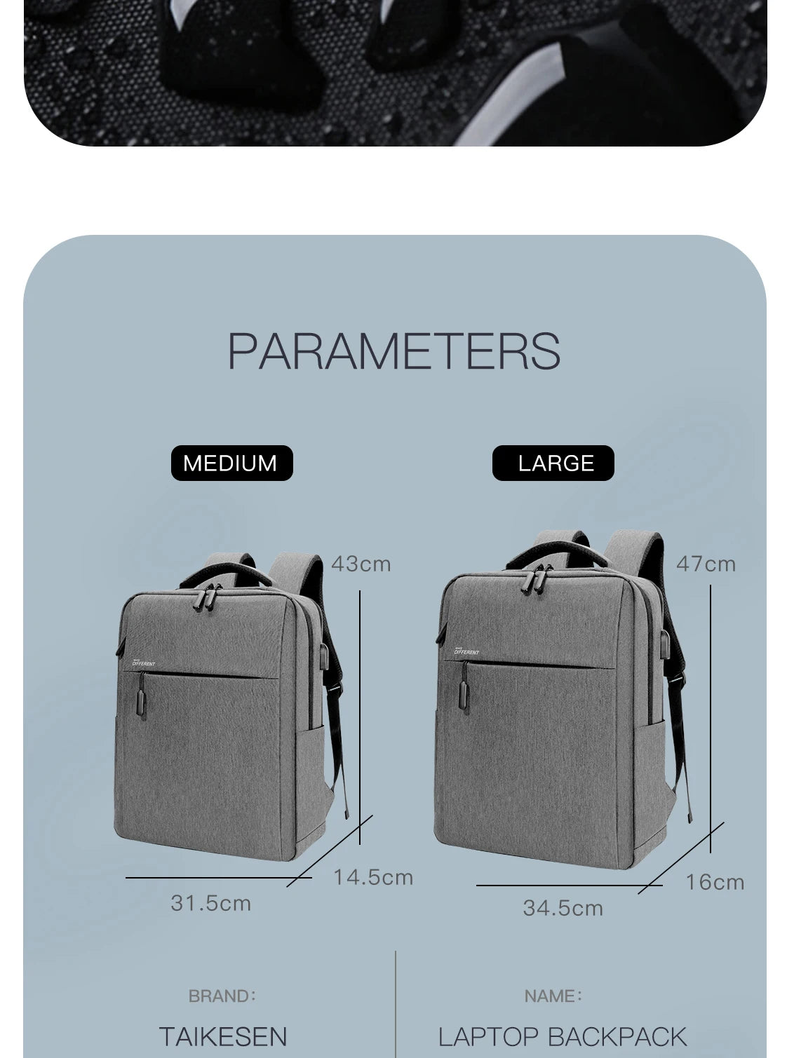 Anti-Theft Laptop Backpack - Travel Daypack & School Rucksack for Men and Women