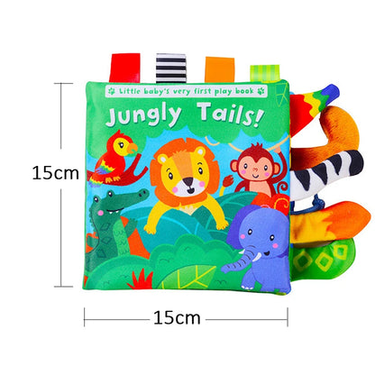 Baby Soft Cloth Book – Crinkle Sensory Book for 0–12 Months