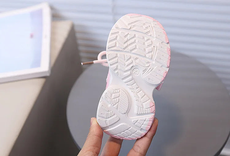 Girls' PU Leather Sneakers