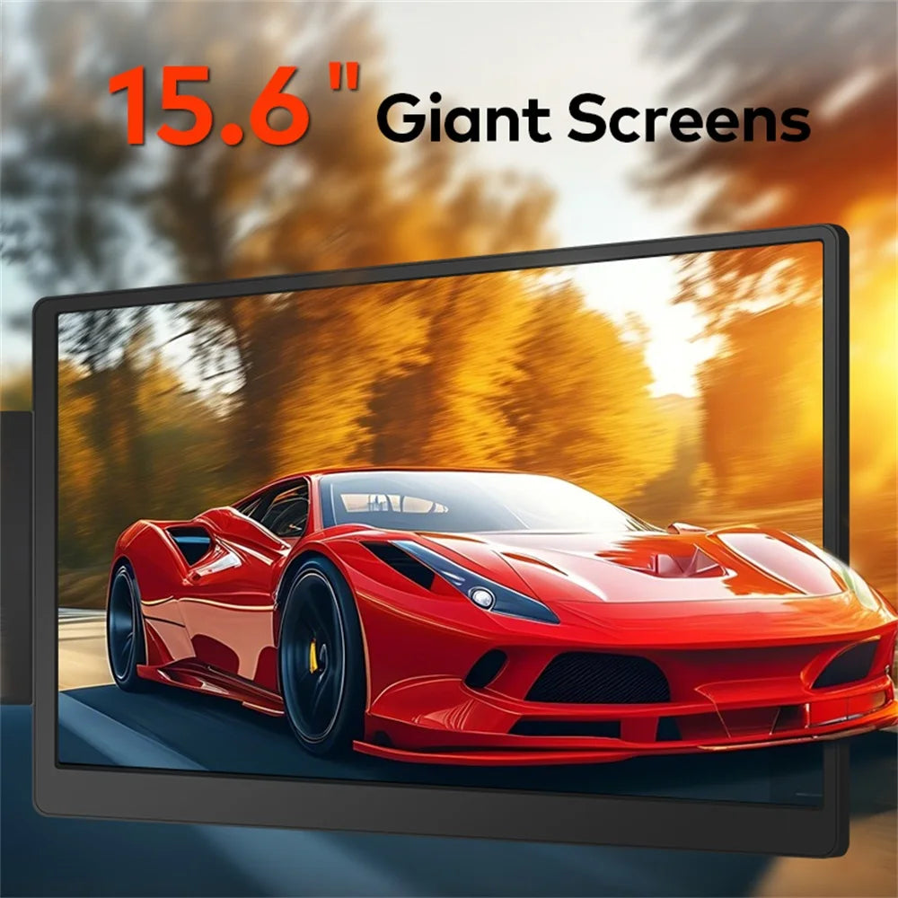 Rospider 15.6" Dual Screen Extender – FHD IPS Triple Expandable Laptop Monitor for Productivity