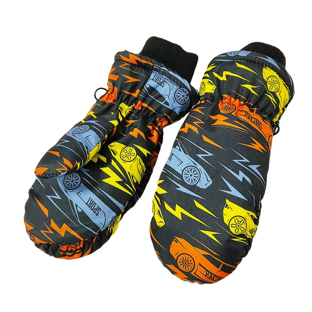 Little Kids' Snow Gloves – Windproof Non-Slip Ski Gloves (Ages 2–5)