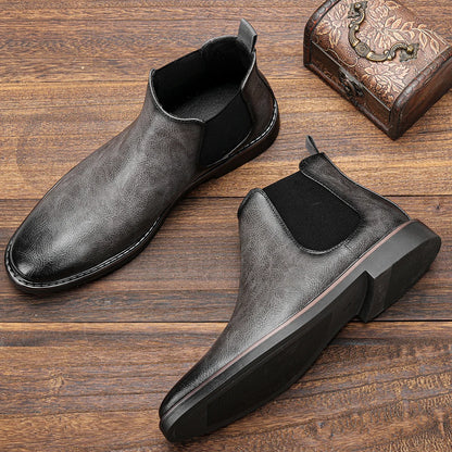 Herren-Chelsea-Boots im Slip-on-Stil mit eckiger Zehenpartie