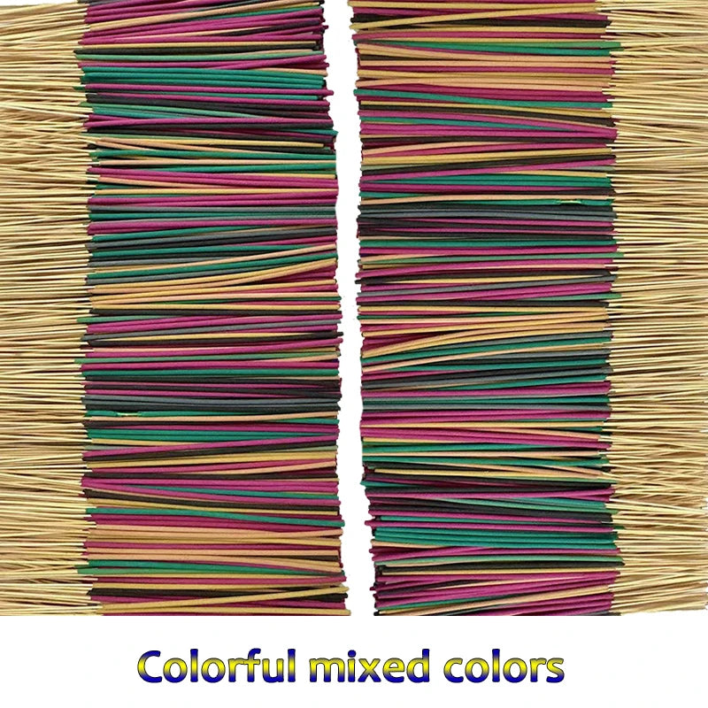 Multi-color and multi-scented incense sticks - Sage~Lavender~Rose~Lemongrass~Rose~Strawberry~Banana and Jasmine various scents | Long-lasting home air purifying fragrance | Christmas gift