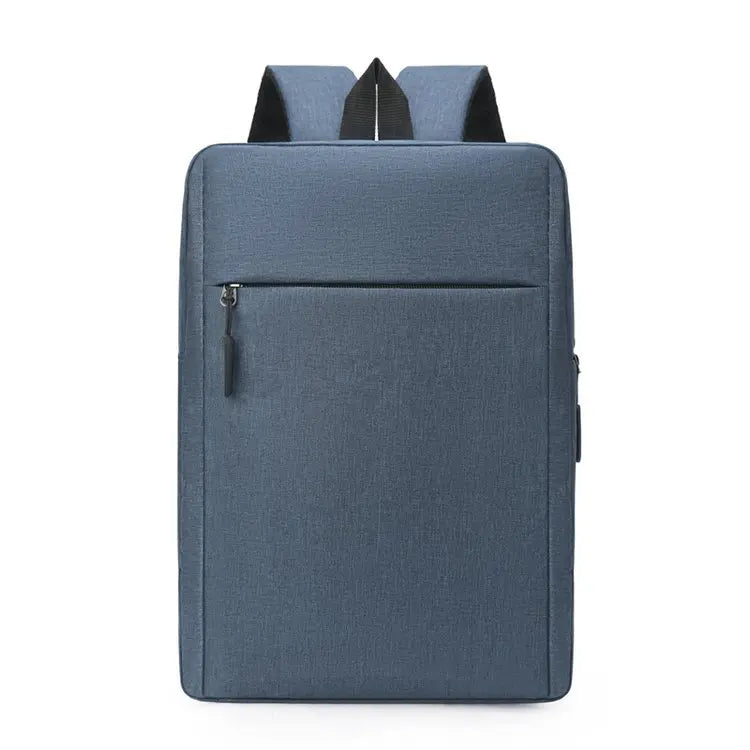 Minimalist Commuter Laptop Backpack - Solid Colour Large Capacity Business Bag