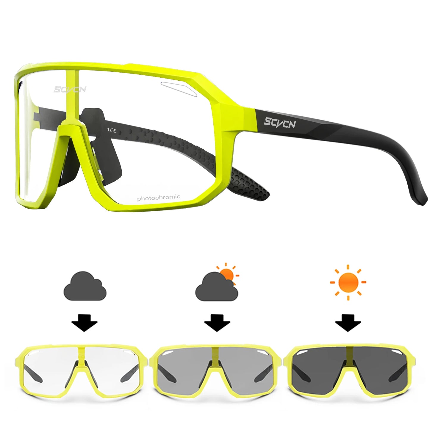 Photochromic Cycling Glasses – UV400 Sports Sunglasses for Men & Women | Bike, Hiking & Outdoor