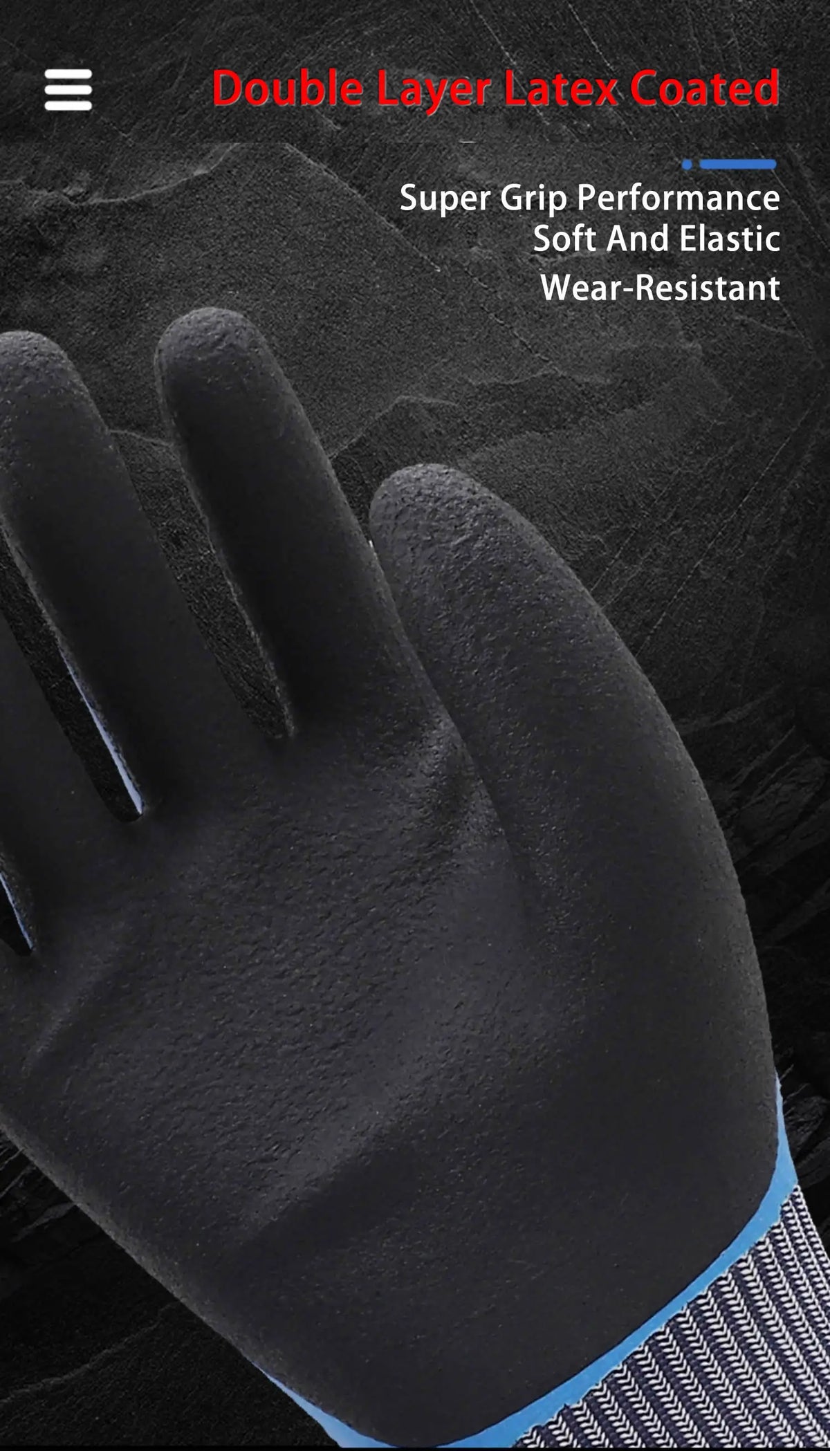 Insulated Work Gloves – Latex Grip Thermal Gloves