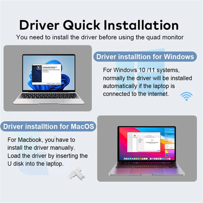 Rospider Extensor portátil de triple pantalla para portátiles – 14" a 18,5", FHD IPS, Plegable, Compatible con MacBook y Windows
