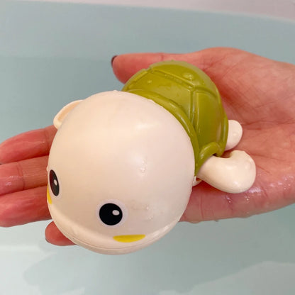 Wind-Up Bath Toys – Swimming Turtle, Duck & Whale for Kids