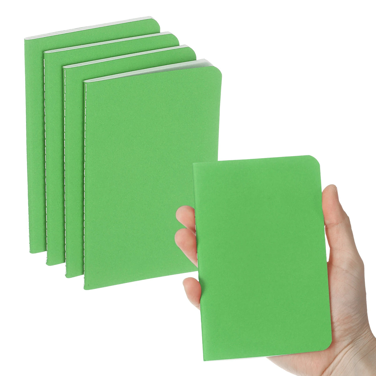 4/6Pcs A6 Mini Pocket Notebook Kraft Paper Lined Journal Memo Pad 30 Sheets/60 Pages Portable Notebook Notepad Office Supplies
