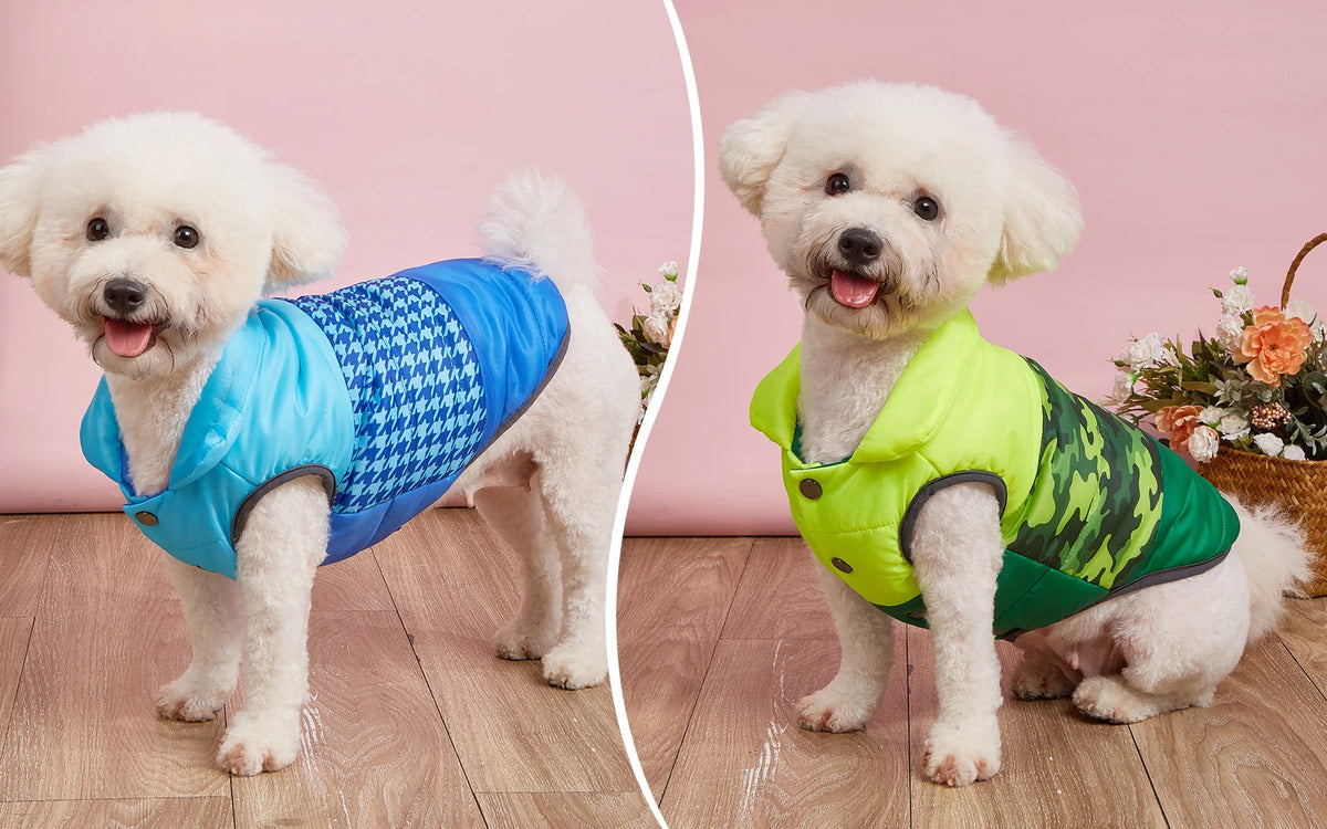 Warm Cotton-Padded Winter Dog Coat – Pet Jacket for Small to Large Dogs
