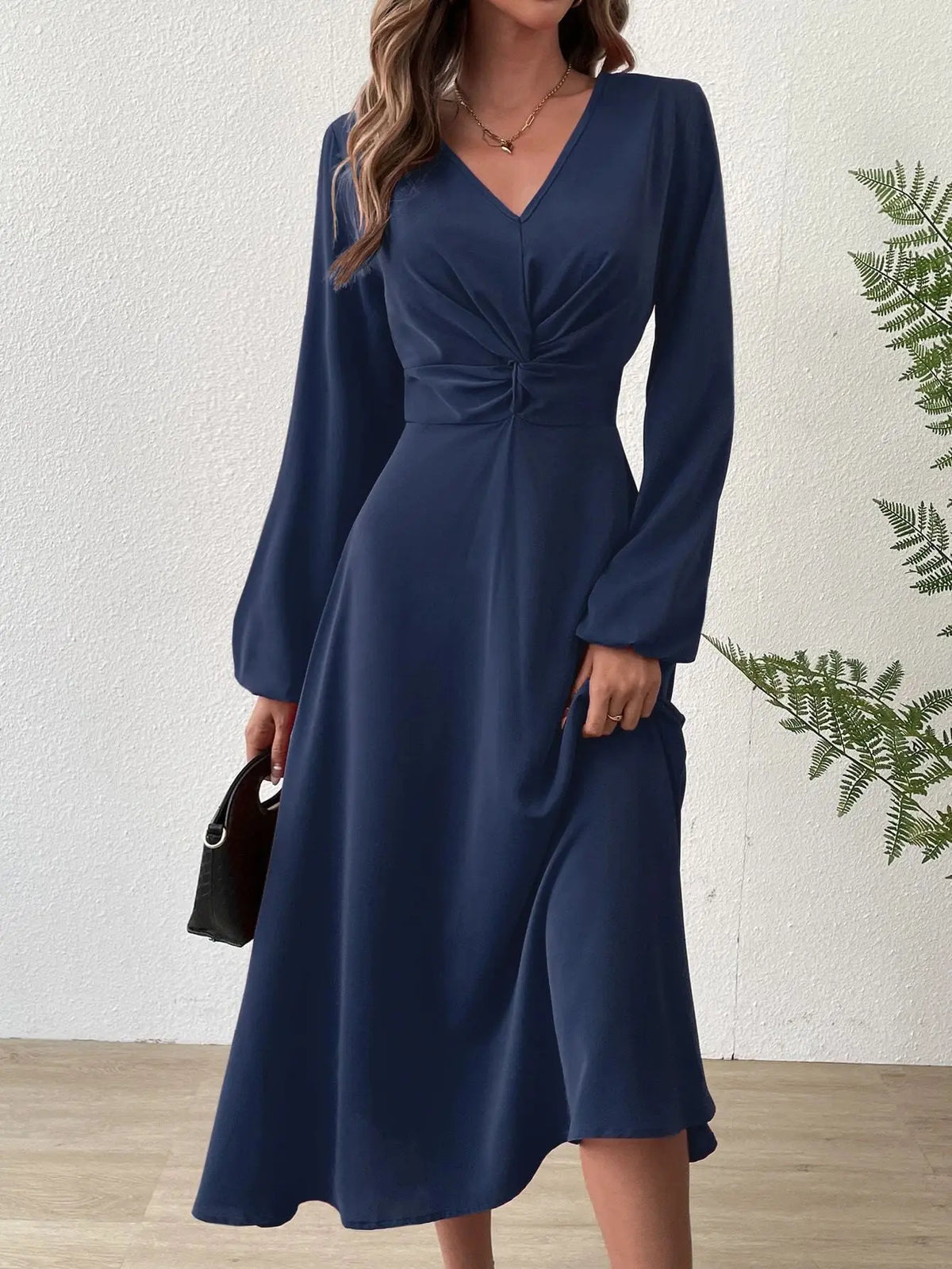 Women's V-Neck Long Dress