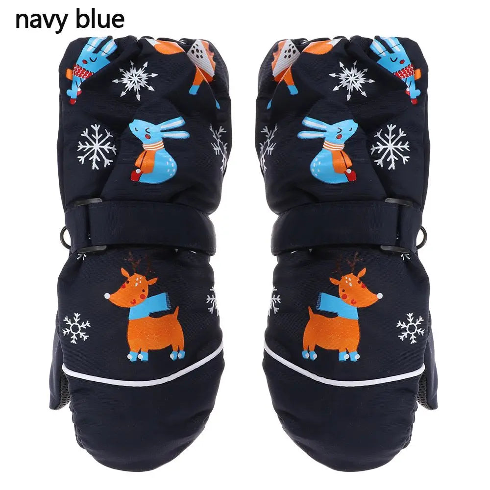 Kids' Rabbit Ski Mittens – Thick Warm Snow Mittens (Ages 2–6)