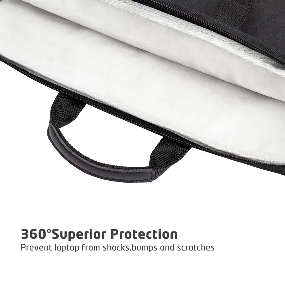 Laptop Handbag 14"-15.6" - Portable Briefcase Sleeve for MacBook, HP, Dell & Acer