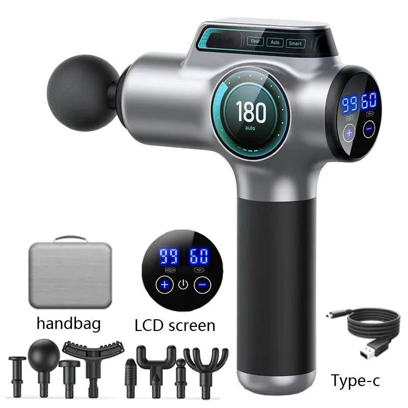 99 Speed Professional Muscle Massage Gun Massager Massager for Neck and Back Massage Instrument Dropshipping Fitness Equipment
