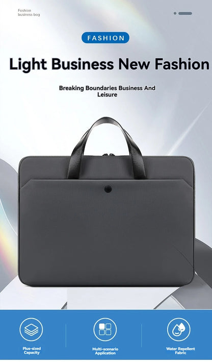 Borsa custodia impermeabile per laptop da 15,6" - Cartella a tracolla per MacBook Air e Pro